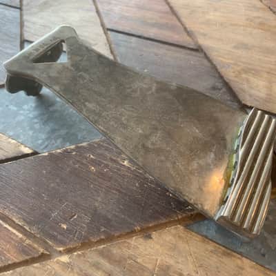 Real Life Relics Nickel Solid Plate Archtop Tailpiece Ornate Deco Gretsch    [S9] image 1