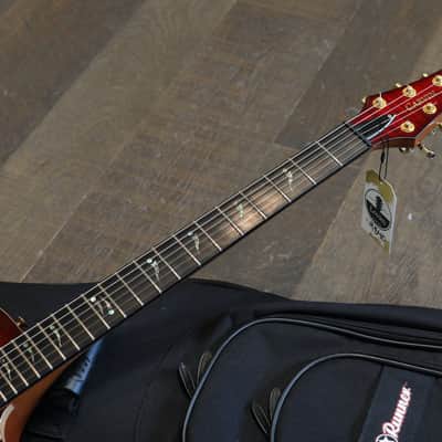 Carvin SH-550 Semi-Hollow Electric Guitar Redburst Flame + GB image 7