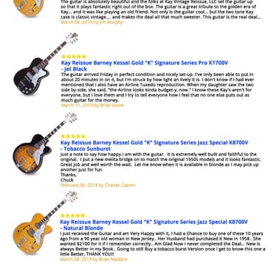 Kay Collector's Reissue Barney Kessel Signature "Jazz Special" Guitar FREE $250 Case image 11