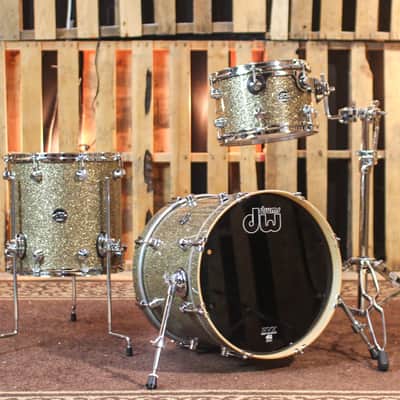 DW Performance Ginger Glitter Glass Bop Drum Set - 14x18, 8x12, 14x14 image 1