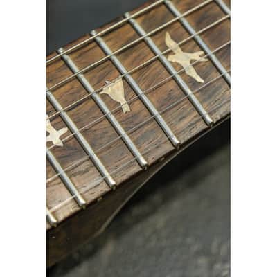 2001 PRS Private Stock Hollow Body II TI reverse LH lefthanded yellow tiger image 15