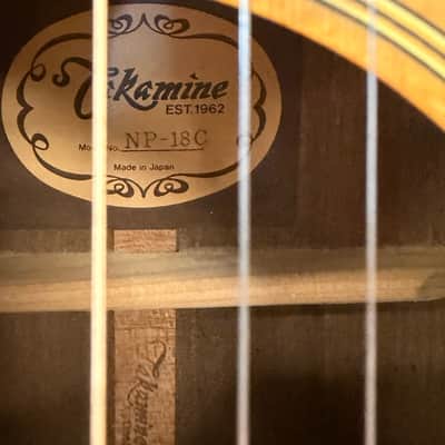Takamine NP-18C 1990 - Cedar Electric Acoustic w/Case image 14