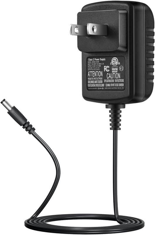 DC 9V 0.5A Power Supply Adapter, Plug 5.5mm x 2.1mm,Center Positive,for Arduino UNO R3, Arduino Mega 2560, Massage Gun and More,6.8FT Cord,UL Listed image 1