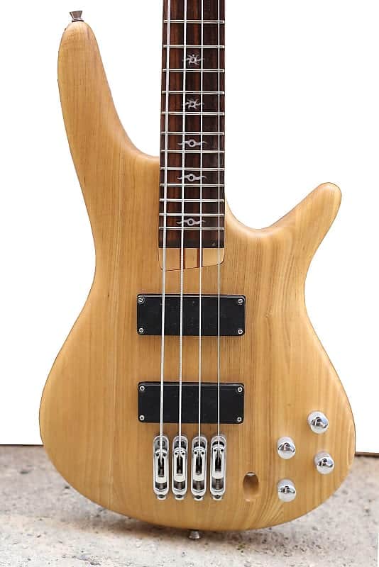 Fishbone 4 String Bass Natural Transparent Awesome bass Guitar Model PB4 ELDC-N image 1