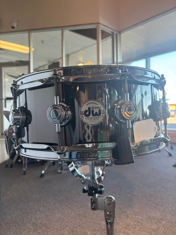 DW 5.5x14 Black Nickel Snare Drum image 1