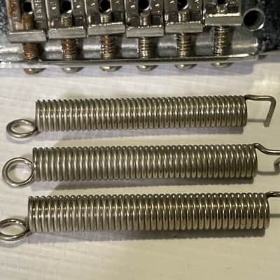 1990's MIM Fender Mexico Stratocaster Factory 6 Post Tremolo Bridge & Arm 2 1/16" String Spacing image 3