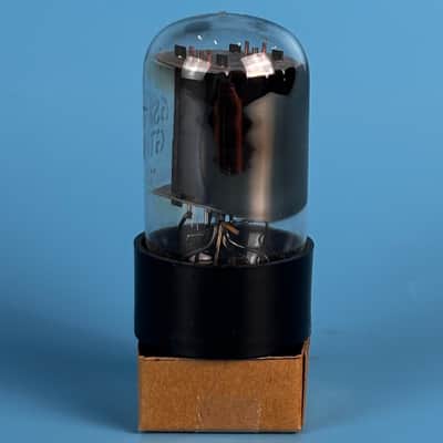 1960s General Electric 6SN7GT Vintage Grey Plated Vacuum Tube! T589 image 3
