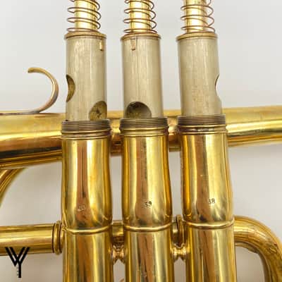 Jerome Thibouville Lamy French Wrap Cornet 1880s - Raw Brass image 5