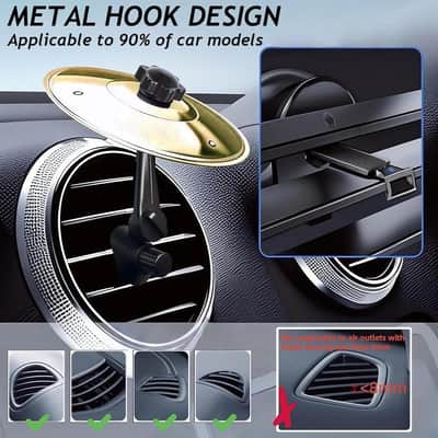 Car Cymbal Air Vent Crash Dash Board Cymbal Drum Symbol Dashboard Drums Mini Mount Drumming Music Mounted Tiny Clip Attachment Set Attaches Small Stand Splash Instrument Drumset Kit image 5