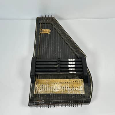 Vtg Oscar Schmidt Airline Autoharp with Case and Accessories image 4