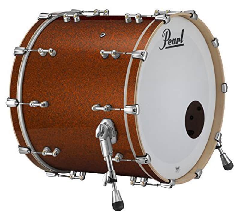 Pearl Music City Custom Pure 26"x16" Bass Drum w/o BB3 Mount BURNT ORANGE GLASS image 1