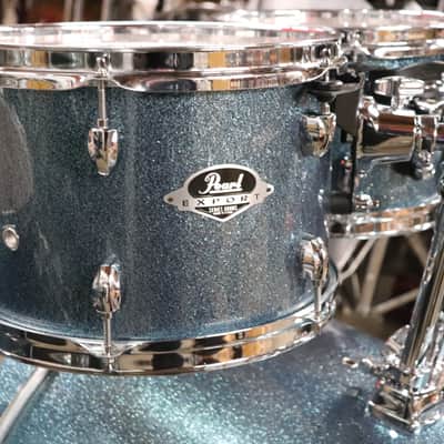 Pearl 4pc Export Drum Set Aqua Blue Glitter image 4