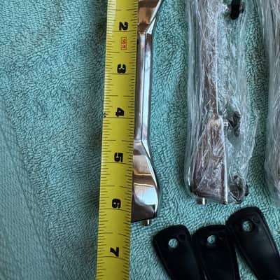 Premier Lot of 6 Tom or Snare Drum Lugs + Mounting Screws 90s - Chrome image 9