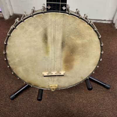 Used A.C. Fairbanks Co. Makers Boston, MASS. 5 String Banjo Late 1890s?? Open Back AS IS image 2