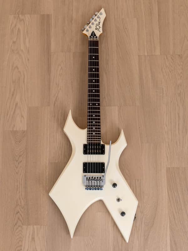 1986 BC Rich Warlock Vintage Electric Guitar White w/ Floyd Rose