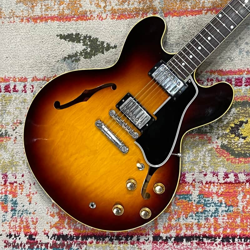 Vintage 1961 Gibson ES-335 Semi-Hollow in Sunburst with Original Lifton Case image 1