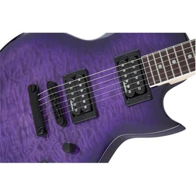 Jackson JS Series Monarkh SC JS22 Quilt Maple Guitar, Amaranth Fingerboard, Transparent Purple Burst image 16
