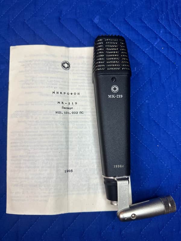 Oktava MK-219 Vintage 1996 Russian Condenser Microphone w/ Original Factory Passport image 1