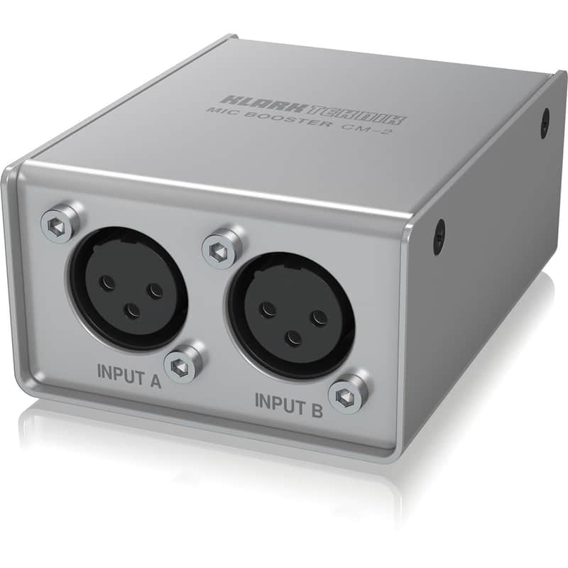 Klark Teknik MIC BOOSTER CM-2 2-Channel Dynamic Microphone Booster with High-Quality Preamp image 1