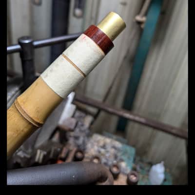 Concert-Grade 8-Hole Tang Xiao Flute - Blowing Shakuhachi - 2 Piece – Lacquered, Healing Tones in D/C/B Keys (Lowest Note) for Meditation & Music, Yellow Bamboo image 14