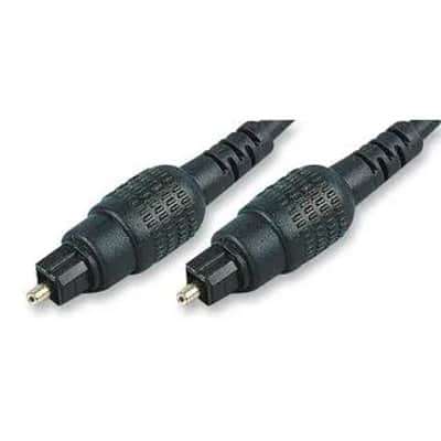 TOSLink ADAT Optical Audio Lead with 4mm Cable, 3m, Black image 1