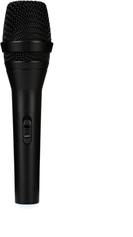 Cardioid Dynamic Vocal Microphone with On/Off Switch, XLR Connector, Professional Studio & Live Performance Cardioid Mic for Live Vocals, and Recording, Black image 1