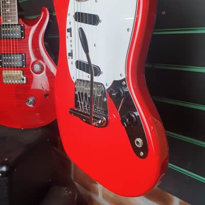 Fender Mustang MG69/MH Candy Apple Red 2012 Electric Guitar image 4