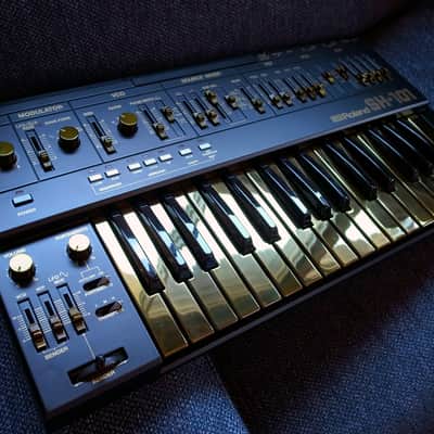 Roland SH-101  black & gold custom by ghostinmpc image 7