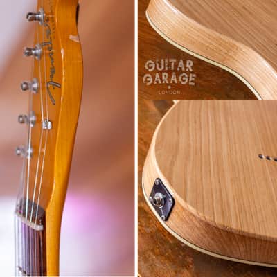 Fender Japan Telecaster neck on a custom Thinline Wenge top ash body with binding - 3 kg - handwound pickups - 4-way wiring image 17