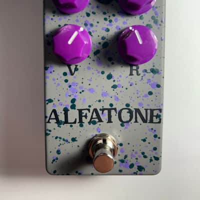 AlfaTone Drive of Darkness #1 2025 - Grey Purple Splatter (Catalinbread Sabbra Cadabra style pedal) image 1