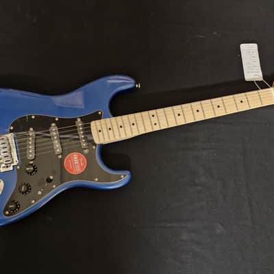 Squier Affinity Series Stratocaster Electric Guitar, Maple, Lake Placid Blue (DAMAGED) image 1