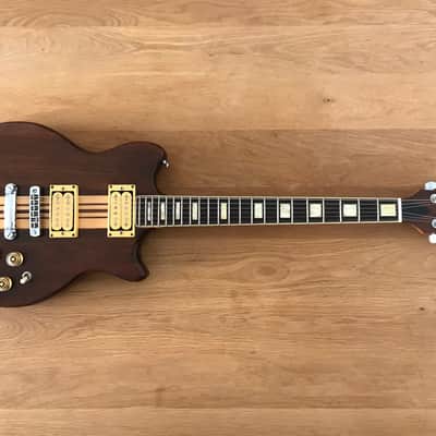 Vintage 70’s Samick Johnny Pro II Electric Solid-body Guitar Neck trough w. Gibson Strings image 4