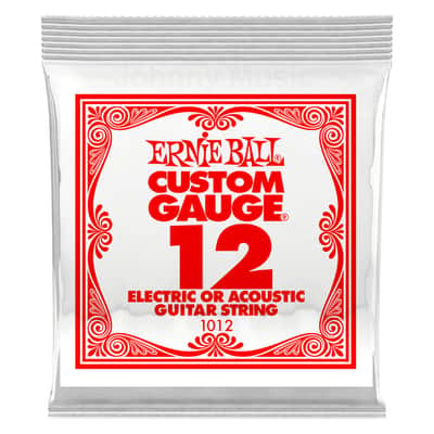 .012 Custom Gauge Plain Steel Single String Electric Or Acoustic Guitar Strings Specially Tempered image 1