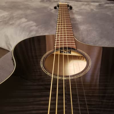 IBANEZ AEWC400-TKS | Full Flame Maple top sides and back | Concert Cutaway | OM [slimline depth] image 6