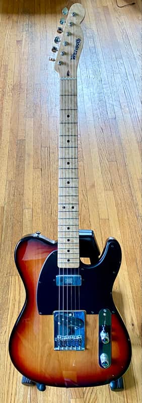 Warmoth Telecaster Partscaster Guitar 2019 Black Red Yellow Sunburst! image 1