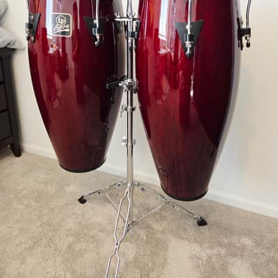 Latin Percussion LPA646-DW Aspire Series 10/11" Conga Set with Stand image 2