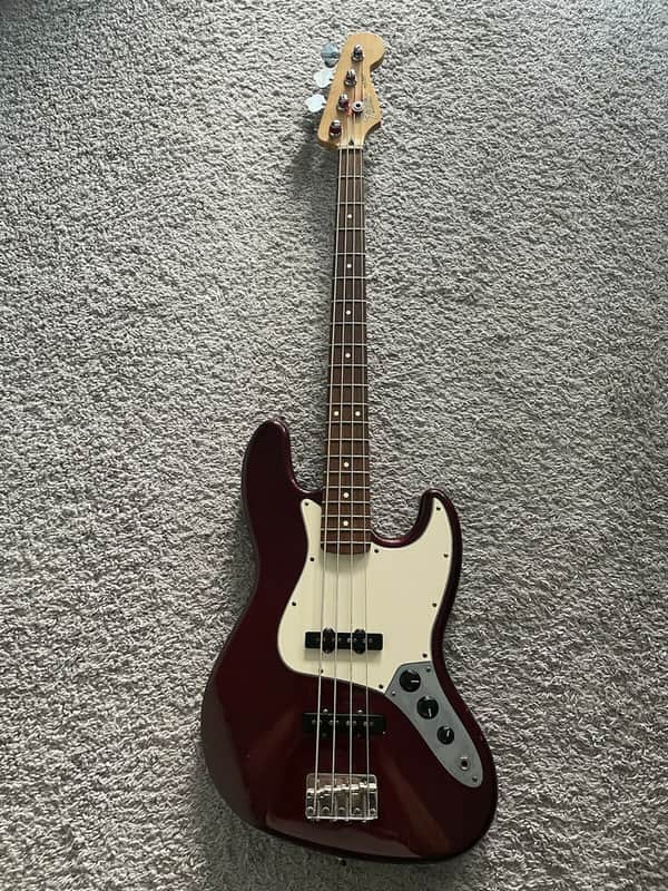 Fender Standard Jazz Bass 2005 MIM Midnight Wine Rosewood 4-String Bass Guitar image 1