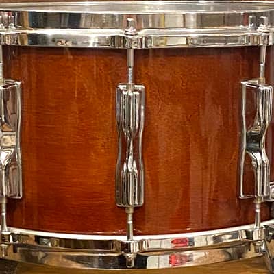 Tama Vintage 1980s AW458 Superstar Mastercraft 8x14 Birch Snare Drum - Super Mahogany Finish - Very Good Condition - We Ship Fast! image 5