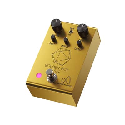 Jackson Audio GOLDEN-BOY-MINI Compact Overdrive Pedal (Gold With Black Text) image 2