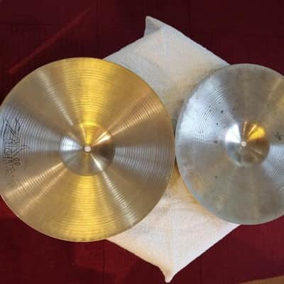 Zildjian 14" Hi Hats 80's brass image 2
