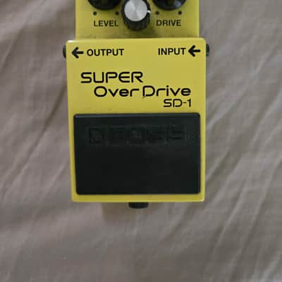 Boss SD-1 Super OverDrive (Silver Label) 1997 - Present - Yellow image 1