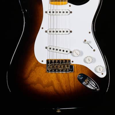 Fender Custom Shop Limited Edition 70th Anniversary 1954 Stratocaster Journeyman Relic, 1-Piece Quartersawn Maple Neck Fingerboard, Wide-Fade 2-Color Sunburst (366) image 2
