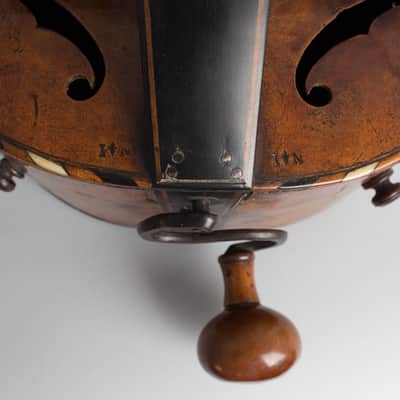 Guitar Shaped 6 String Hurdy-gurdy (maker unknown),  c. late 18th Century. image 6
