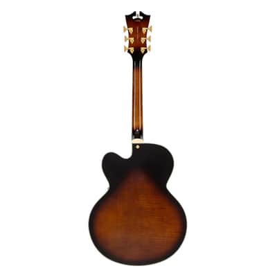 D'Angelico Premier EXL-1 Hollow Body Guitar - Gloss Brown Burst - Open Box image 8
