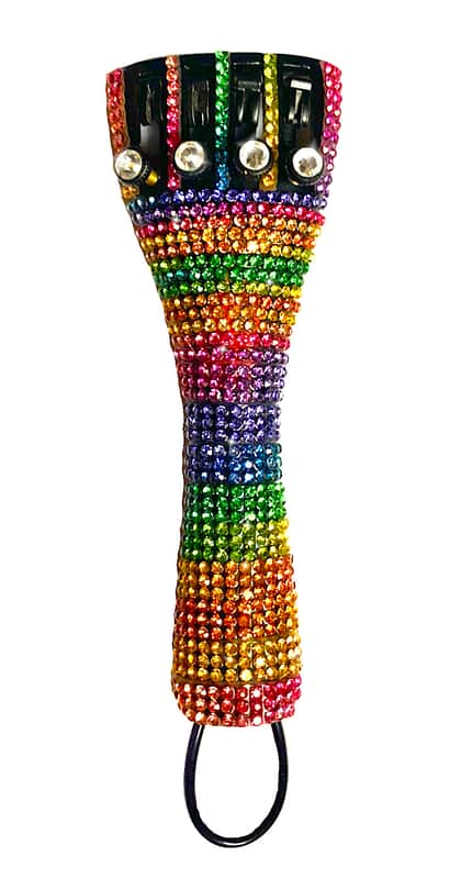 Rozanna's Rainbow Crystal Violin Tailpiece - 3/4 image 1