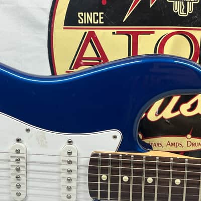Fender Standard Stratocaster strat HSS Electric Guitar MIM - Made in Mexico- Electron Blue image 3