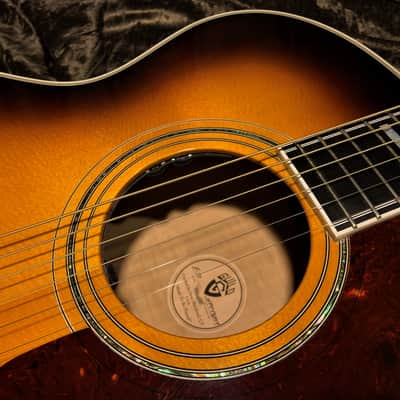 Guild F50 2012 Sunburst New Hartford Ext Condition Flame Maple Archback Guild Acoustic F55 JF65 image 9