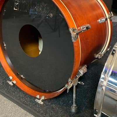 Vintage 1980's TAMA Royalstar 7-Piece 8/10/12/13/16/22 Drum Kit Set in Super Mahogany Satin w/ Metal Snare Drum image 13