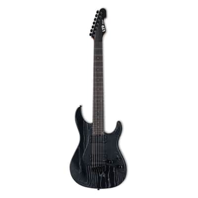 ESP LTD SN-1007 Baritone HT Electric Guitar - Black Blast - B-Stock image 2