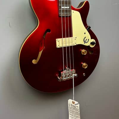 Epiphone Jack Casady Bass W/ HARD CASE 2022 - Sparkling Burgundy image 2
